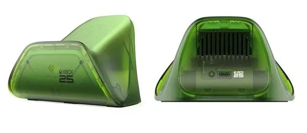 Foto tampak profil samping bodi 8BitDo Rilis Dok Charger Transparan Spesial 25 Tahun Xbox