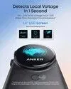 Foto tampilan multi-monitor dan display Adaptor Travel Anker 100W Ini Punya Layar Pintar