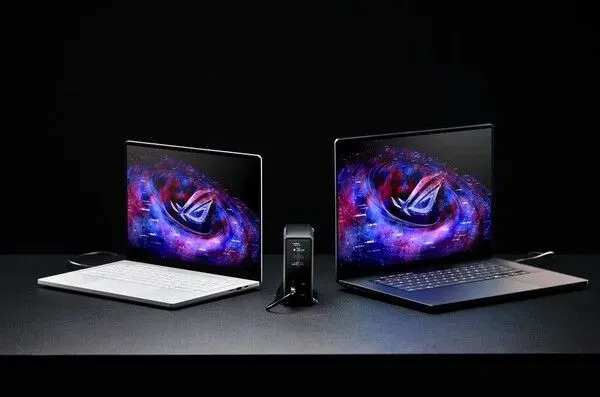 Foto tampak penampang atas ASUS Rilis ROG Flux: Charger Dock 260W Berlayar LCD dan HDMI