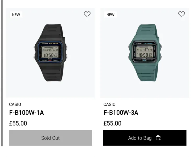 Foto tampilan multi-monitor dan display Casio F-B100W Laris Manis: Jam Retro Berfitur Bluetooth Lude