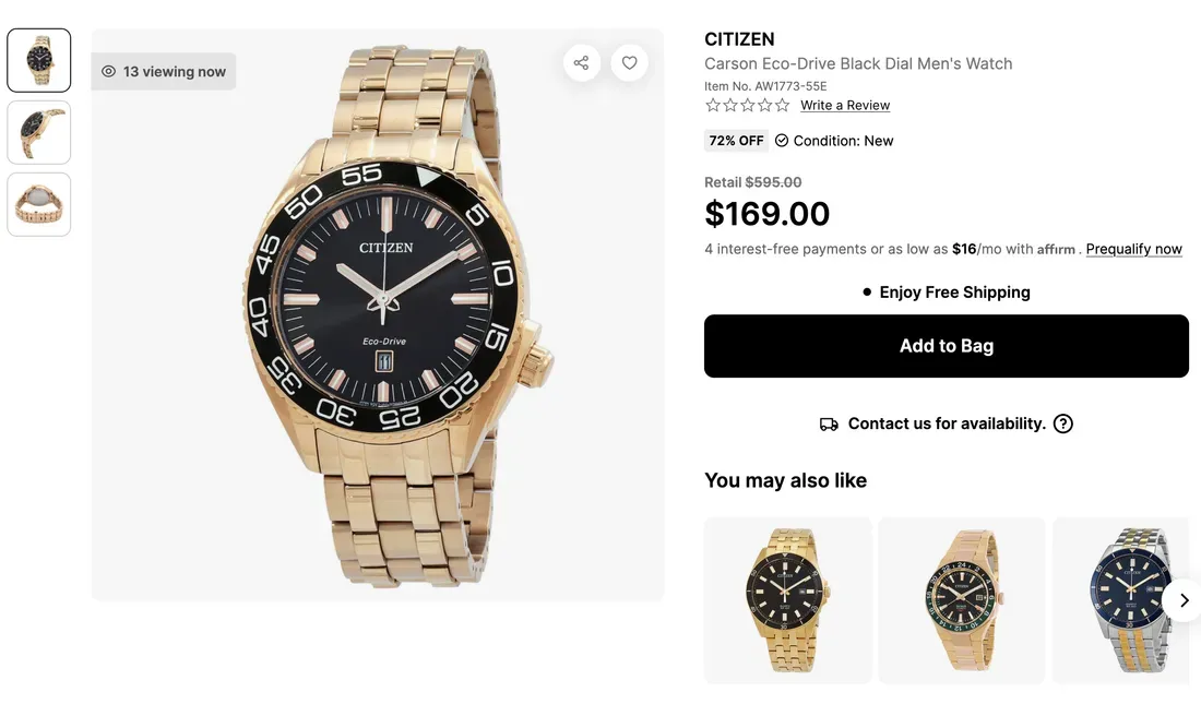 Foto tampilan multi-monitor dan display Dua Jam Tangan Citizen Eco-Drive Diskon Hingga 72 Persen, Ha