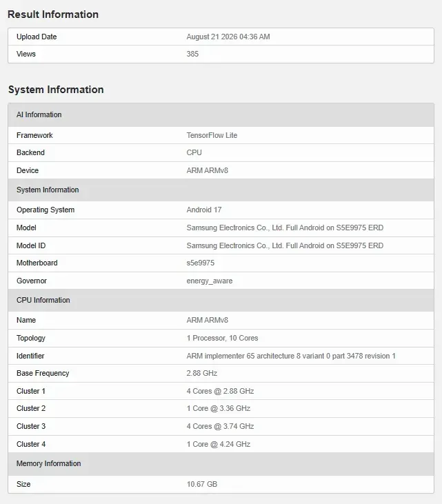 Foto tampilan multi-monitor dan display Exynos 2700 Unjuk Gigi di Geekbench AI, Clock Speed Tembus 4