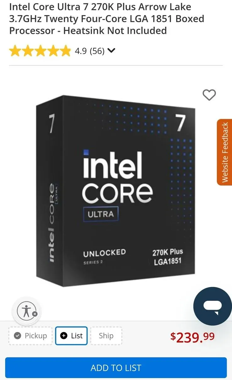 Ilustrasi csm micro center 270k deal 45a9ab1e89 Harga Intel Core Ultra 7 270K Plus Ambles, Saatnya Rakit PC