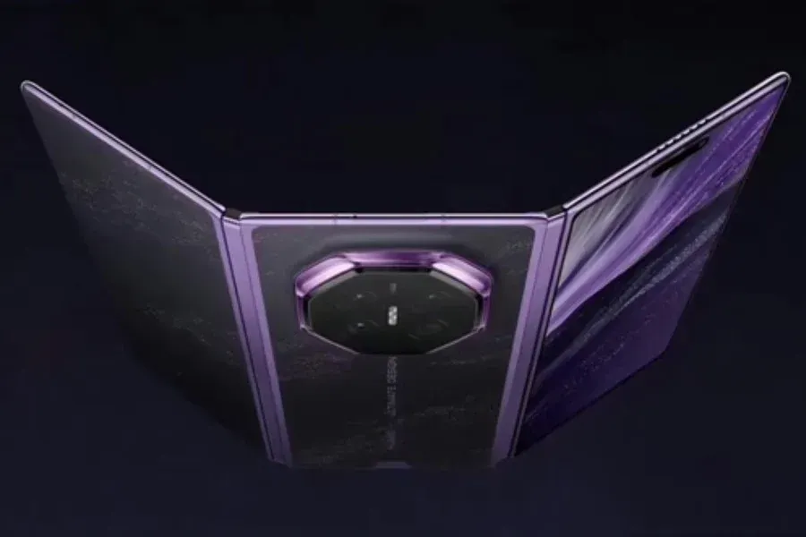 Ilustrasi huawei mate xt 2 design Huawei Mate XT 2 Tampil Ungu, Lipatannya Kini Lebih Aman