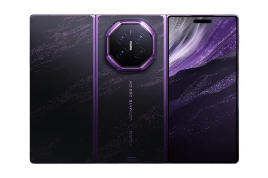 Ilustrasi huawei mate xt 2 design 3 Huawei Mate XT 2 Tampil Ungu, Lipatannya Kini Lebih Aman