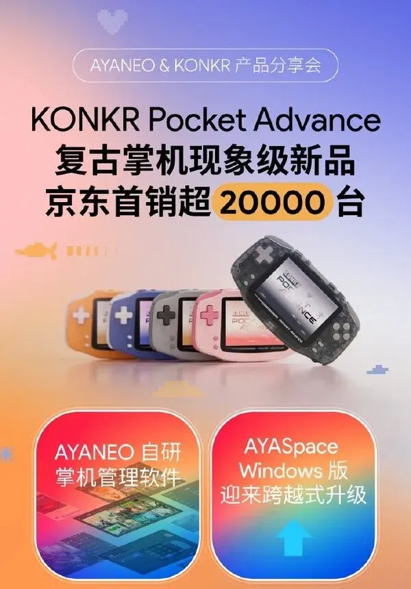 Ilustrasi csm konkr pocket advance recorded sales 96f0c22443 Konsol Retro Ayaneo Konkr Pocket Advance Laku Lebih 20 Ribu