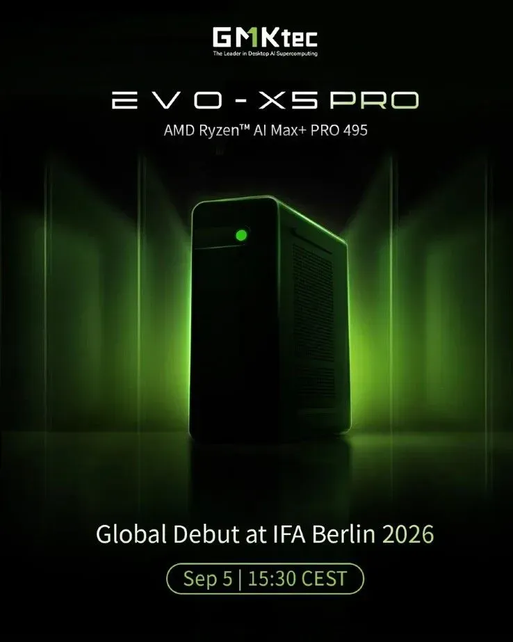 Ilustrasi csm gmktec evo x5 amd gorgon halo mini pc teaser 9c8d6ef94b Mini PC GMKtec Ini Bawa RAM 192 GB dan APU 16-Core