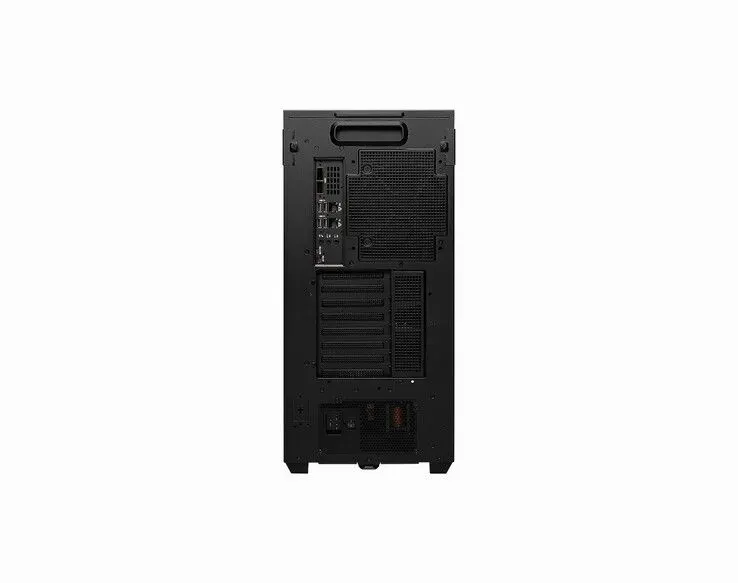 Foto tampak port belakang dan konektivitas I/O MSI WS300 Bawa RAM 496 GB untuk Menjalankan AI Lokal