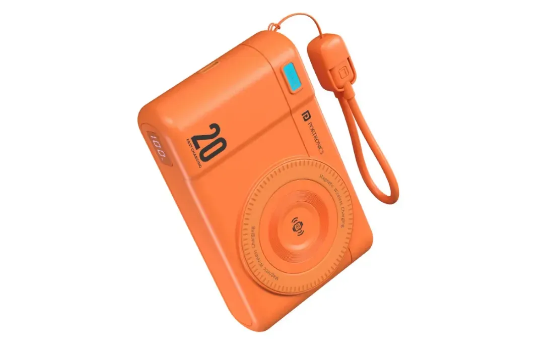 Foto tampak port belakang dan konektivitas I/O Portronics Rilis Power Shutter Air 20K, Powerbank Unik Mirip