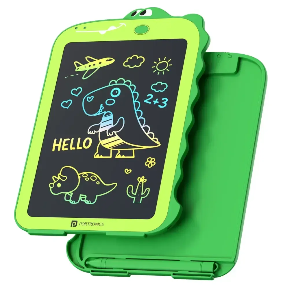 Foto tampak port belakang dan konektivitas I/O Portronics Rilis Ruffpad: Papan Tulis Digital Anak Bisa Simp