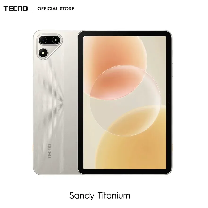 Ilustrasi tecno sandy titanium Tecno Megapad SE 2 Resmi Meluncur, Tablet 2K LTE Harga Rp3 J