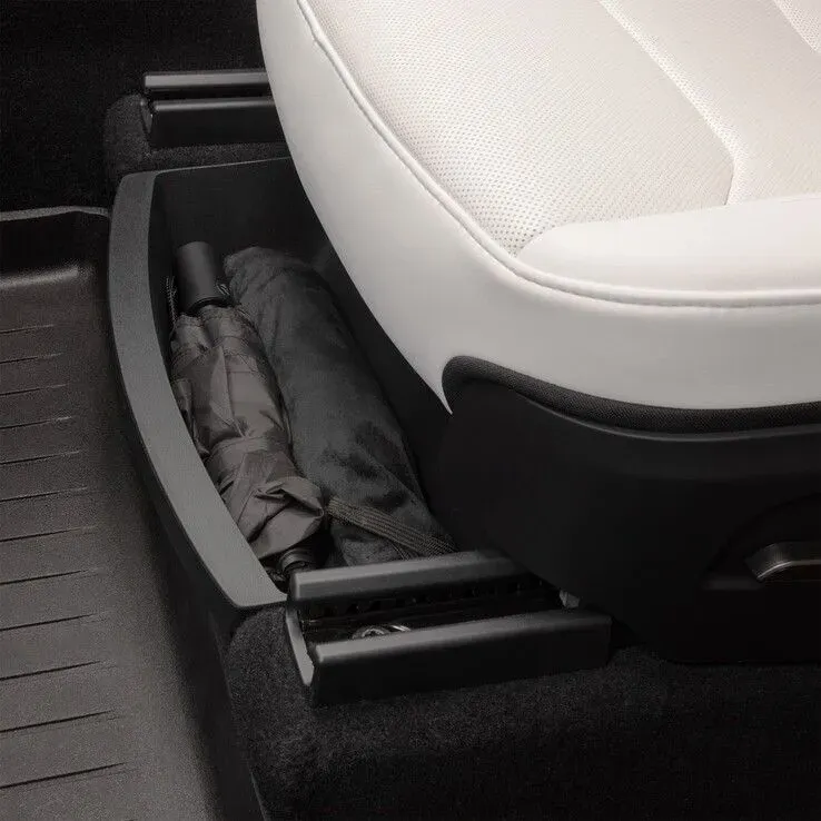 Ilustrasi csm model y underseat storage tray 5a06f7bdd2 Tesla Model Y Kini Punya Colokan Listrik dan Laci Bawah Kurs
