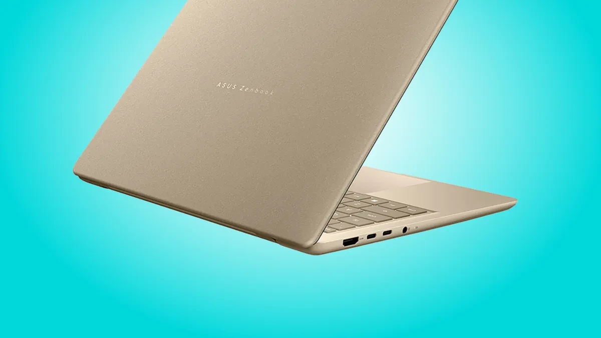 Laptop Asus Zenbook 14 Snapdragon X dengan desain tipis dan layar OLED