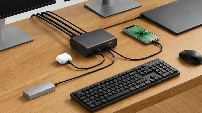 Belkin Rilis Dock 12-in-1, Bisa Jalankan Dua Layar 4K 60Hz