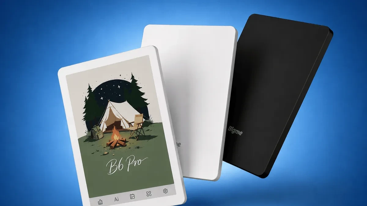 Bigme B6 Pro e-reader E Ink warna 6 inci dengan stylus dan koneksi 4G