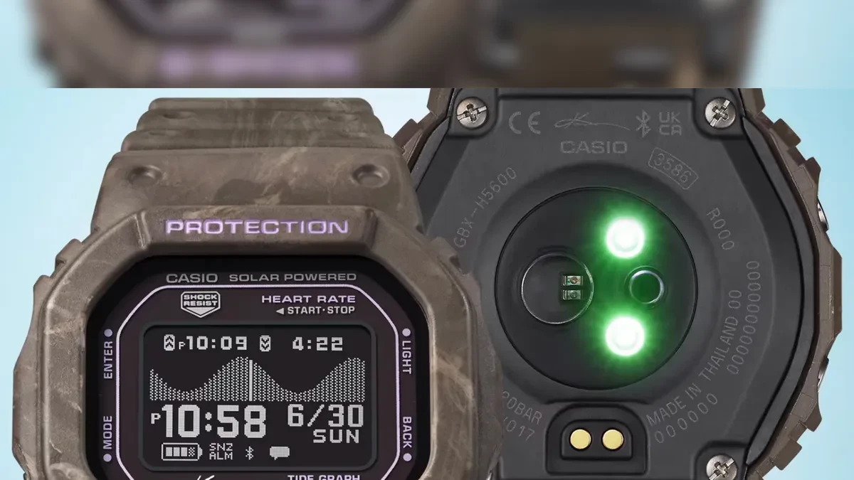 Casio G-Shock GBX-H5600KI-5 kolaborasi Kanoa Igarashi dengan sensor detak jantung