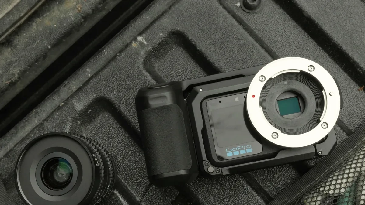 GoPro Mission 1 Pro ILS dengan dukungan lensa Micro Four Thirds yang dapat diganti