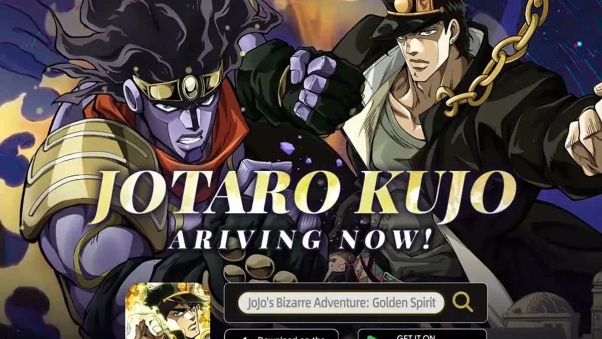 Karakter SSR Jotaro Kujo dalam game JoJo's Bizarre Adventure Golden Spirit