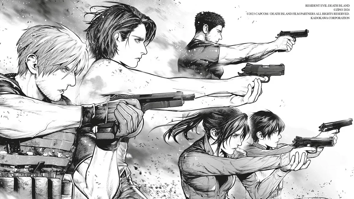 Manga Resident Evil Death Island menampilkan karakter utama dalam kisah wabah bioteror Alcatraz