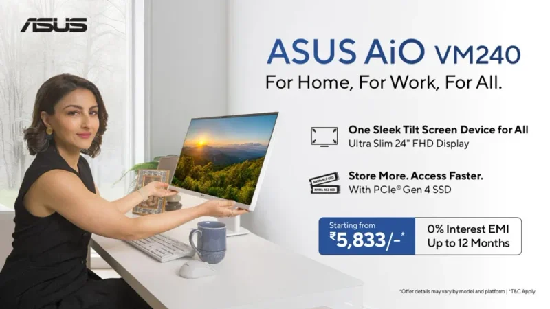 Meja Kerja Sempit? PC All-in-One ASUS VM240 Terbaru Ini Solusinya