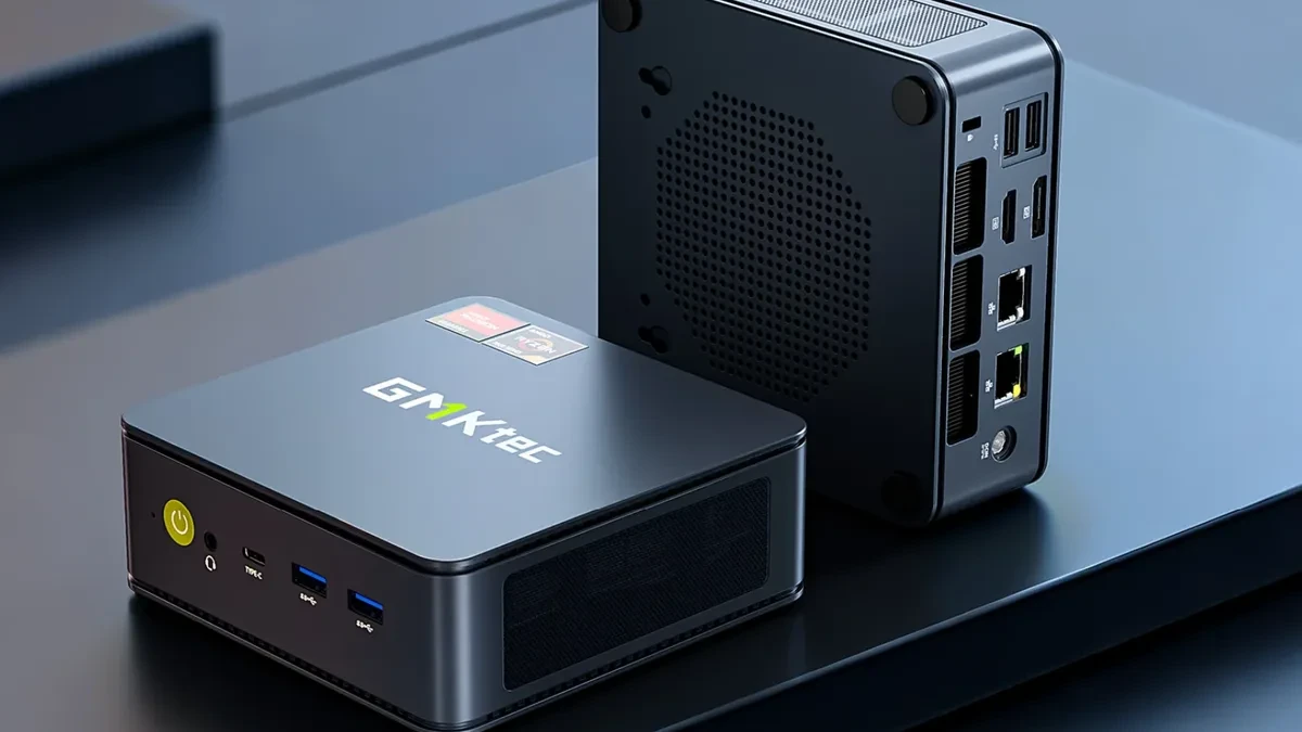 GMKtec NucBox M5 Ultra mini PC dengan prosesor AMD Ryzen dan konektivitas lengkap