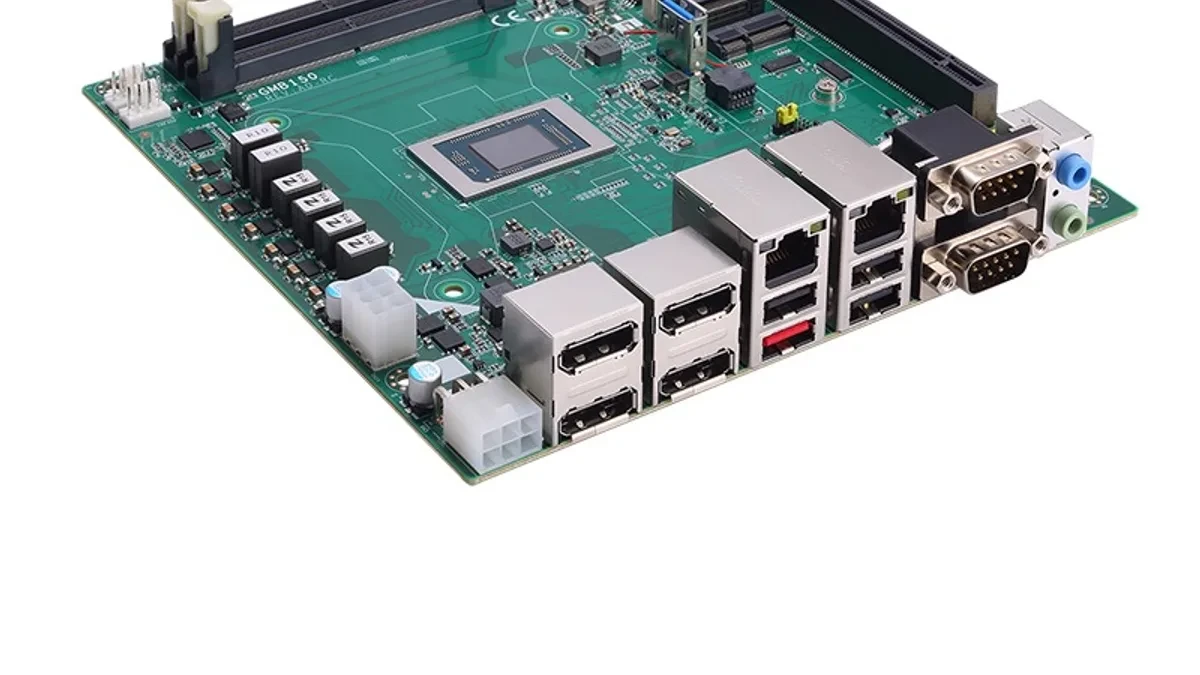 Motherboard mini-ITX Axiomtek GMB150 dengan APU AMD Ryzen P100