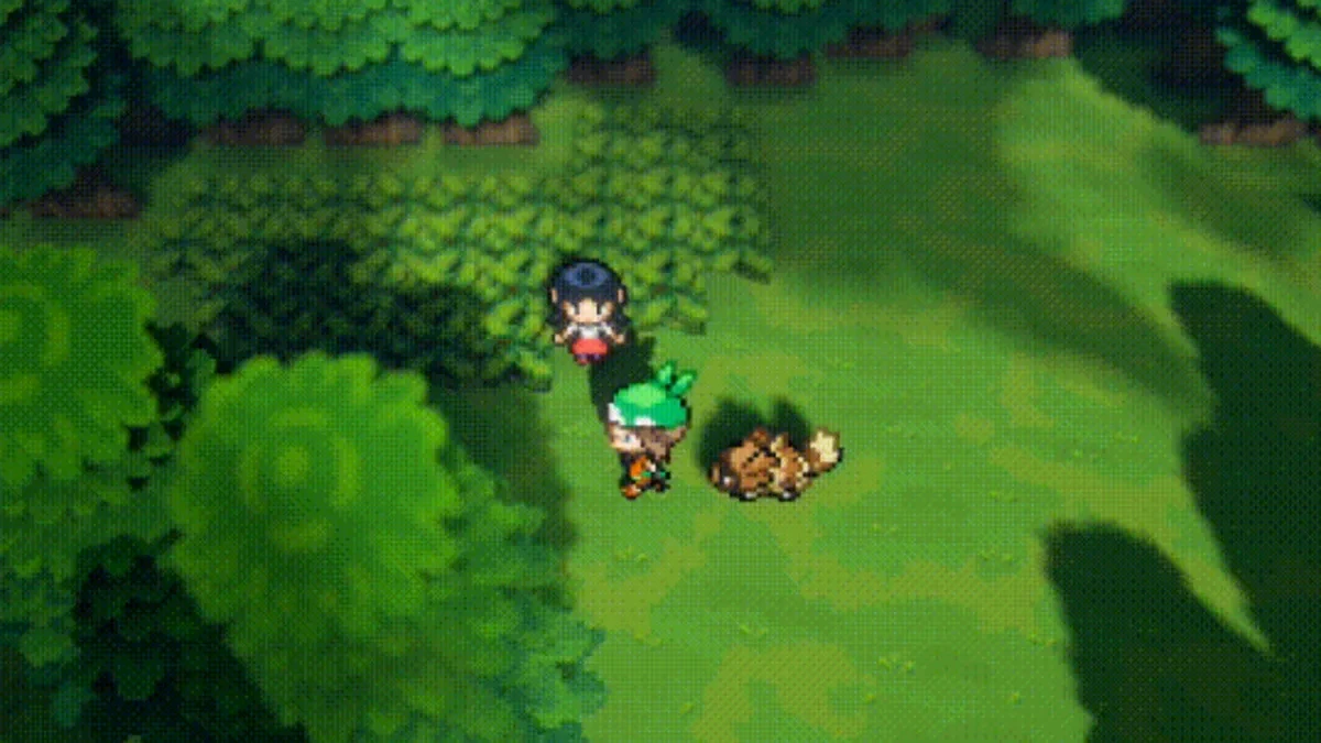 Tangkapan layar petualangan dunia terbuka 3D proyek fan remake Pokémon Emerald bertenaga Unreal Engine 5