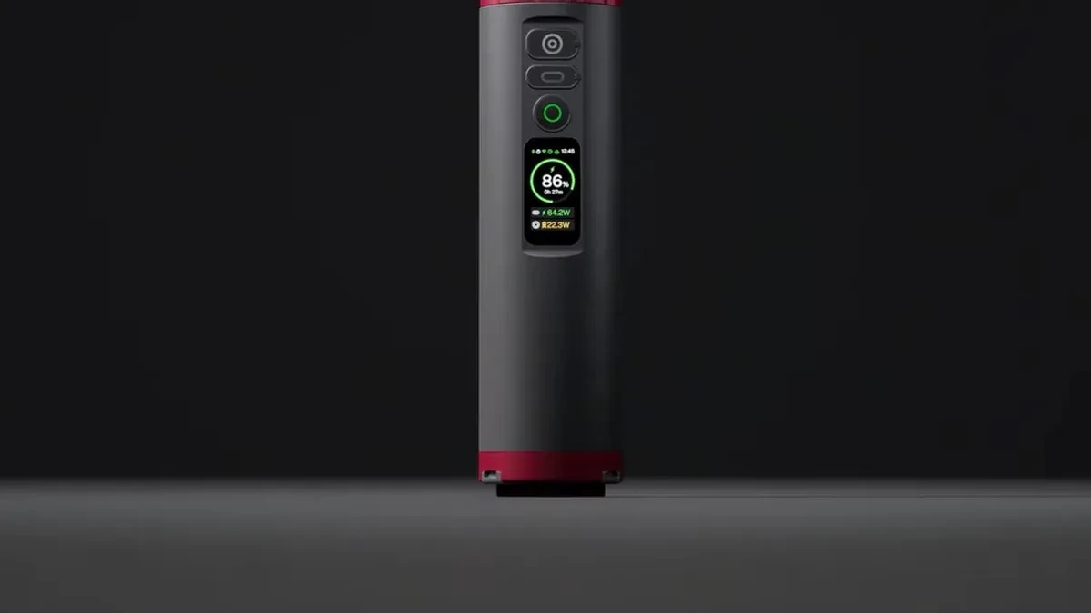 Power bank silinder PeakDo untuk Starlink Mini dengan tripod terintegrasi
