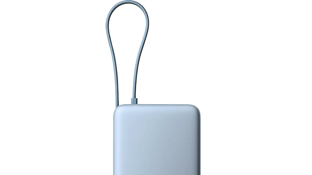 Power Bank Xiaomi UltraThin 10.000 mAh dengan kabel USB-C terintegrasi