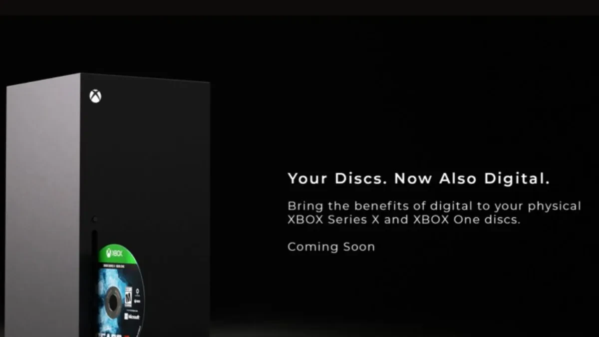 Konsol Xbox Series X dengan disc game fisik untuk fitur Project Positron