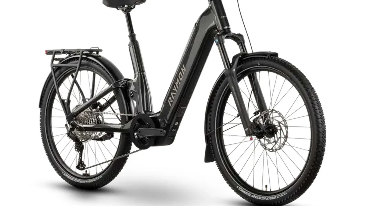 Sepeda listrik Raymon Tavano Pro Wave suspensi ganda dengan motor Bosch dan transmisi Shimano Di2