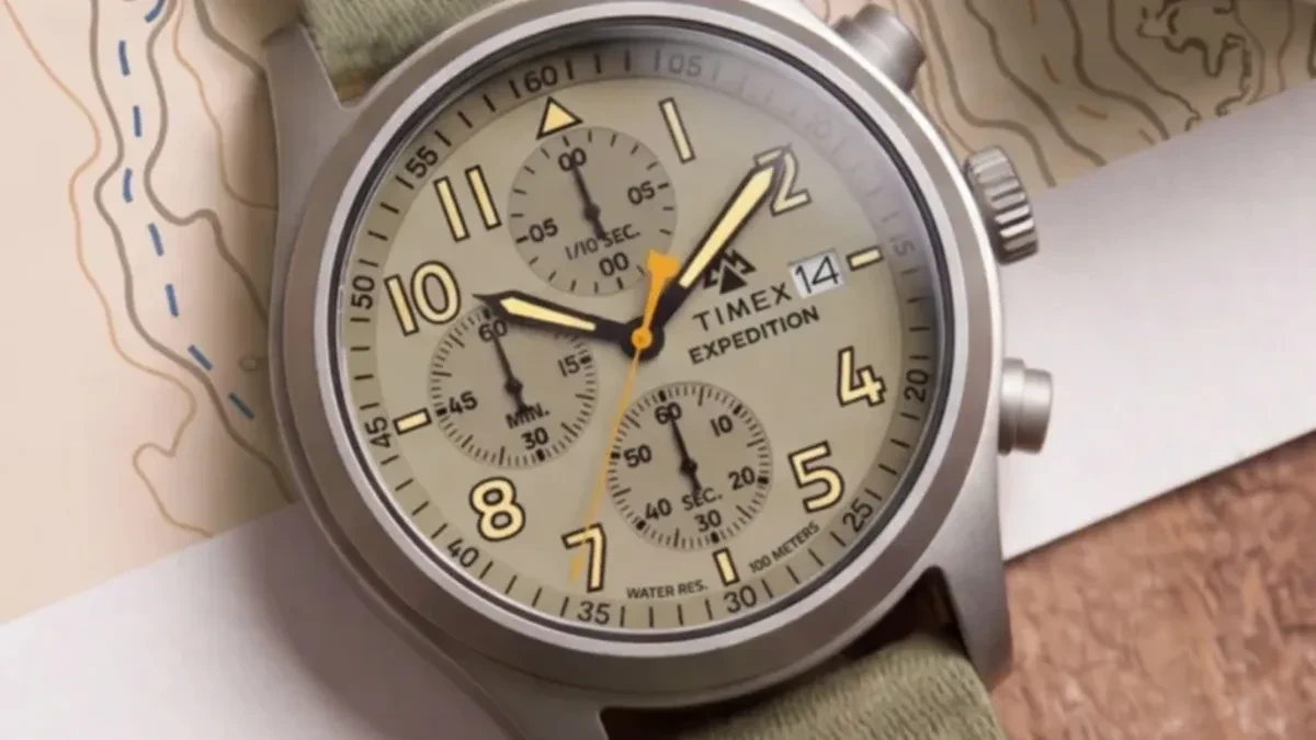 Timex Expedition Sierra Chronograph jam tangan analog militer