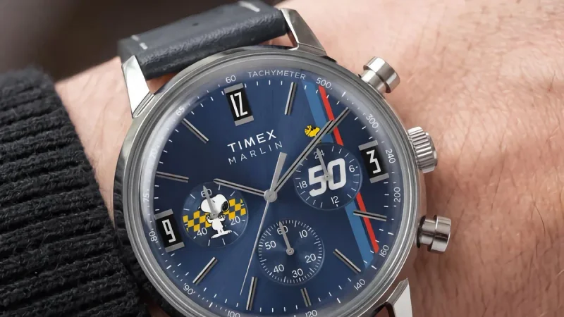 Timex Rilis Jam Balap Retro Marlin Bergambar Snoopy, Berapa Harganya?
