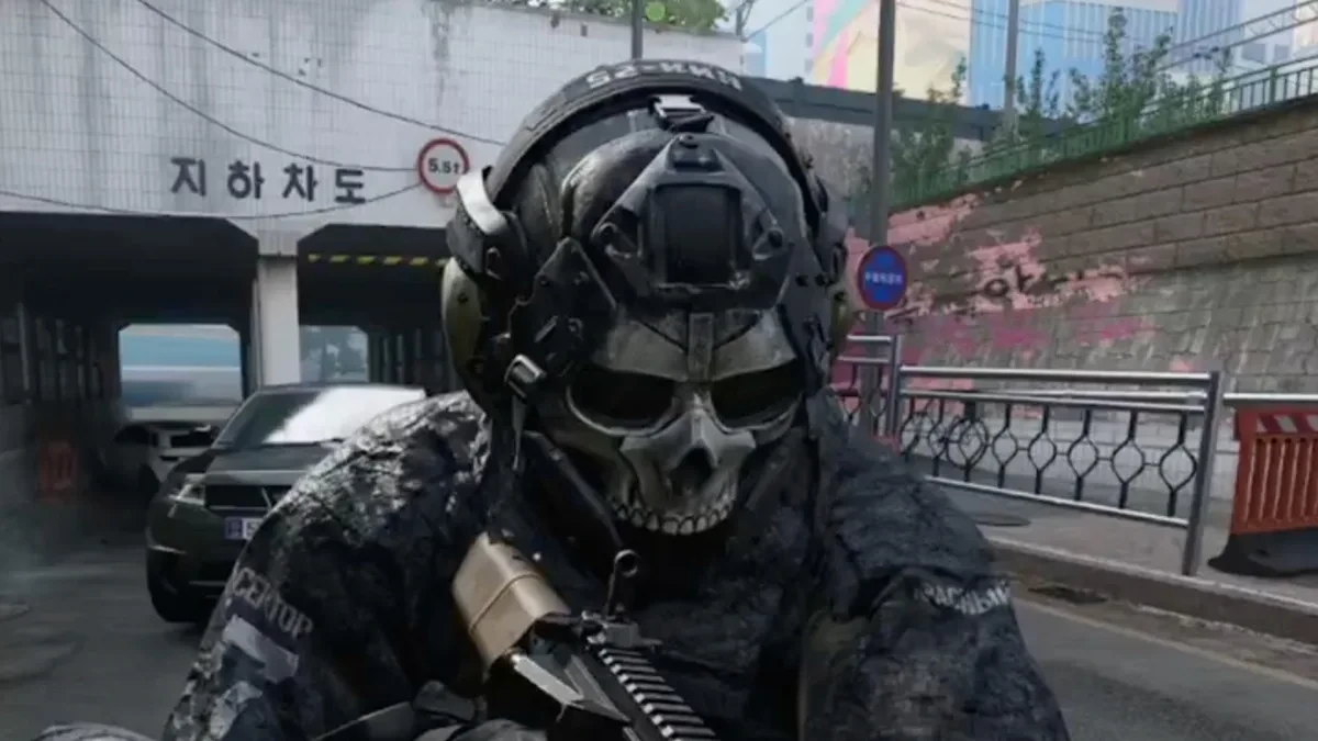 Karakter Ghost melepaskan topeng dalam gim Call of Duty