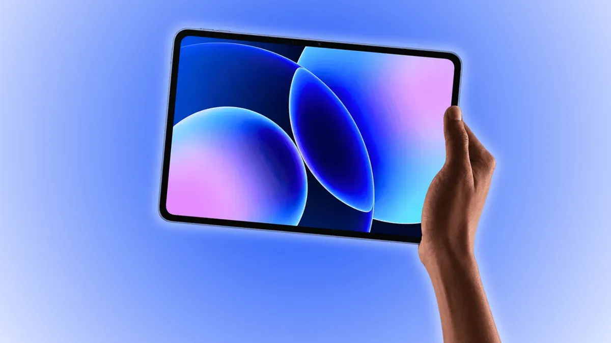Ilustrasi tablet Xiaomi Pad 9 Pro dengan layar besar dan spesifikasi kelas flagship