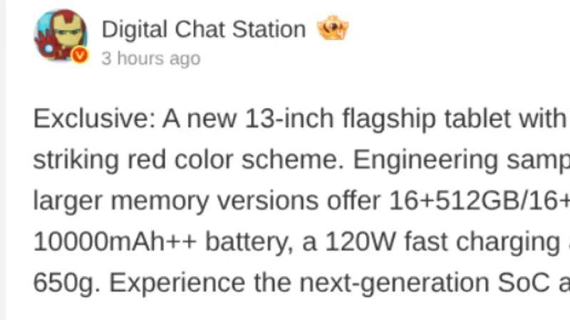 Xiaomi Pad 9 Pro Max Bocor: Tablet Murah dengan Chip XRING O3?