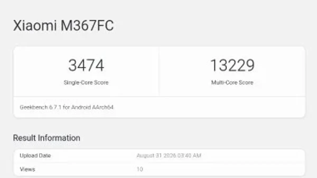 Bocoran pengujian Xiaomi Pad 9 Pro Max dengan chipset XRING O3 di Geekbench