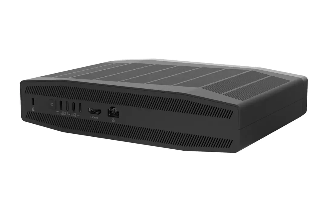 Foto tampak bagian bawah dan ventilasi Acer Rilis Mini PC SFF RTX Spark: RAM 128 GB Siap Libas Mac