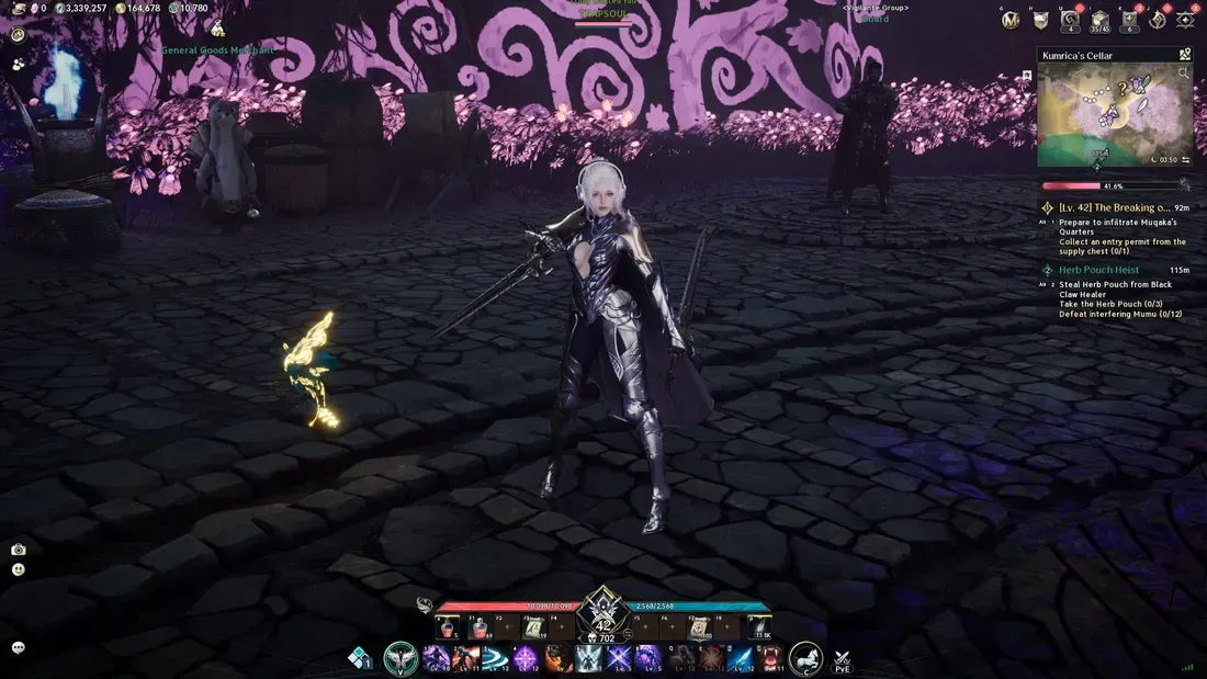 Tangkapan layar gameplay pertarungan udara AION 2