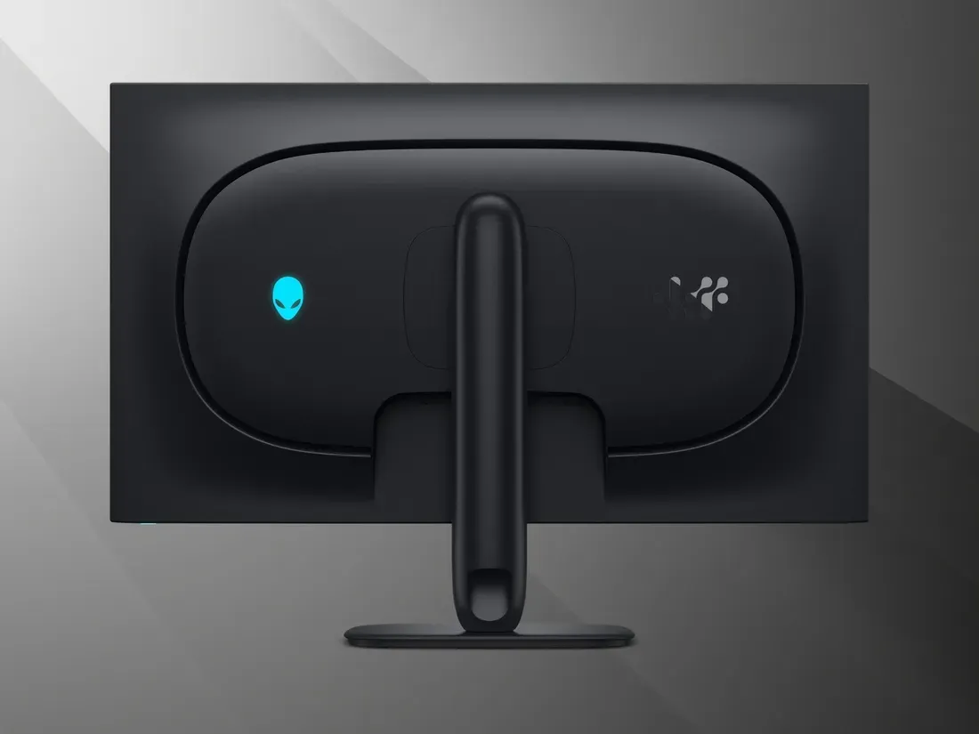 Foto tampak port belakang dan konektivitas I/O Alienware AW3226Q Rilis: Monitor 4K OLED 32 Inci Murah Rp12,
