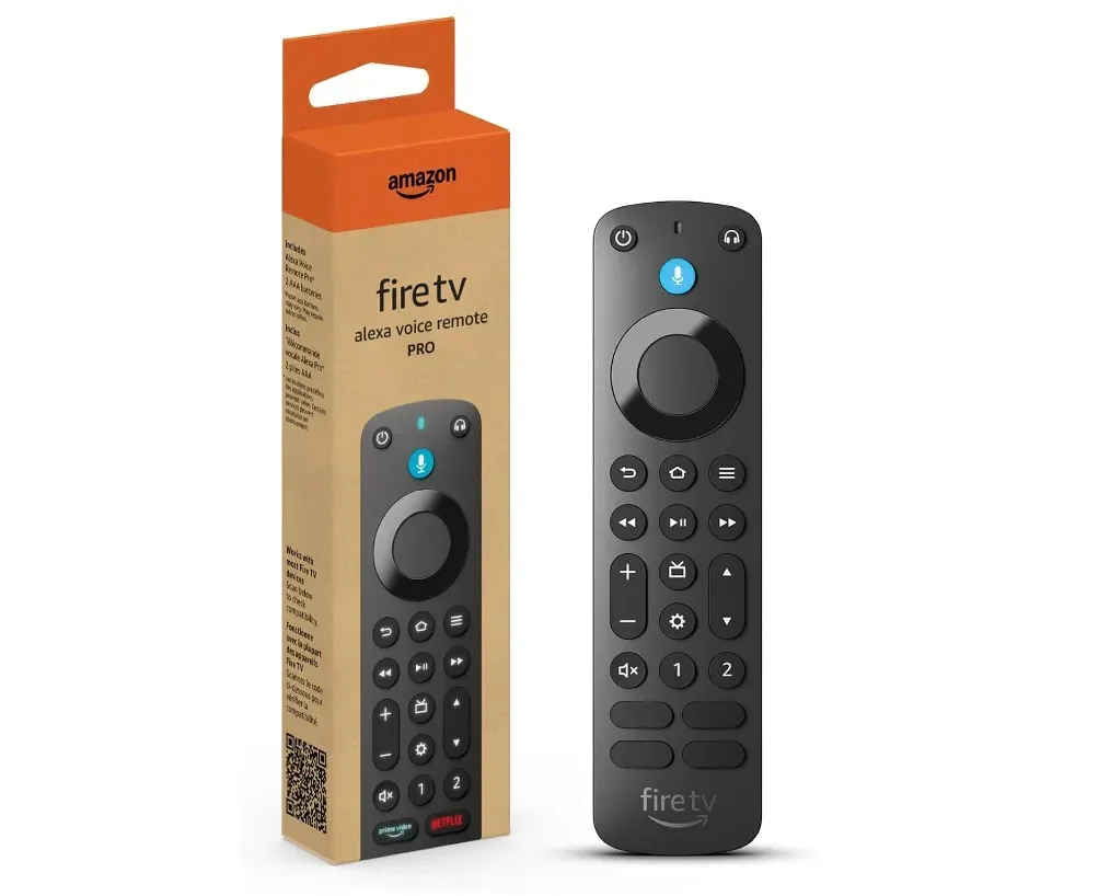 Amazon Fire TV Alexa Voice Remote Pro dengan tombol backlit