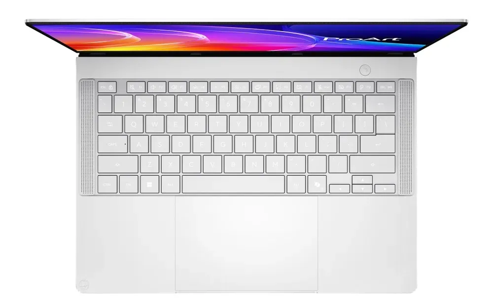 Tata letak keyboard dan trackpad Asus ProArt P14