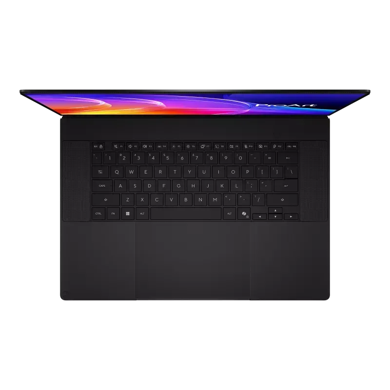 Tampak atas tata letak keyboard dan layar Asus ProArt P16