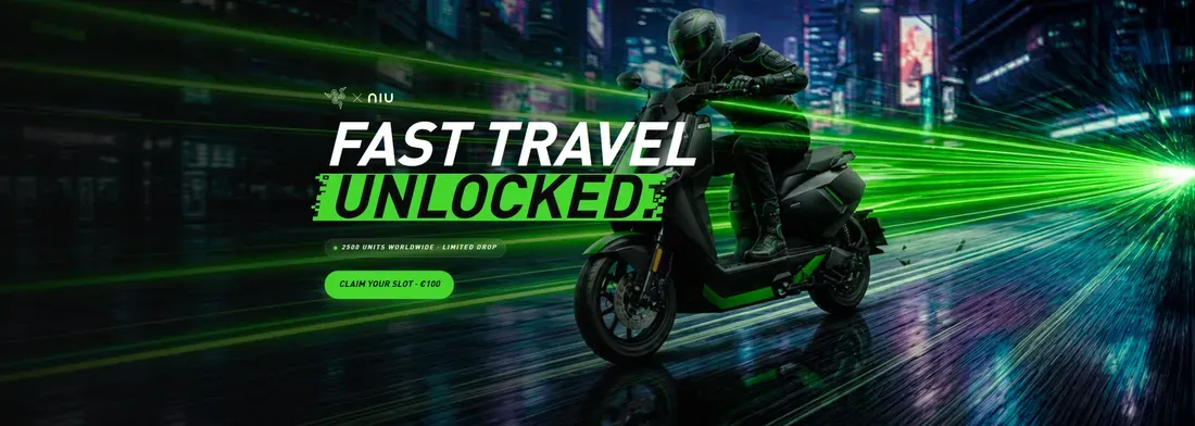 Ilustrasi niu razer edition75 Bawa Radar dan Baterai 110 Km, Skuter Listrik Razer FQiX Tem