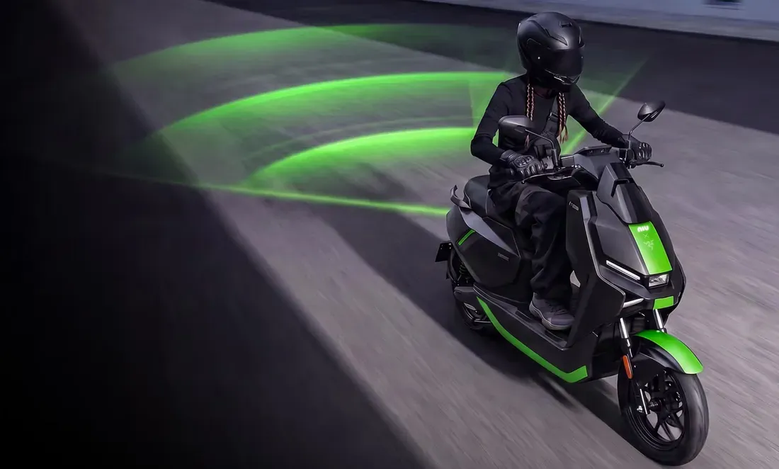 Ilustrasi razer radar Bawa Radar dan Baterai 110 Km, Skuter Listrik Razer FQiX Tem