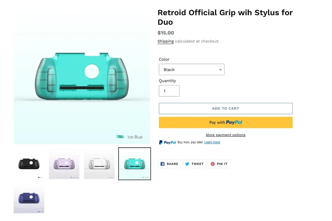 The grip case with stylus is available in five colors. - Biar Main Konsol Dual Screen Lebih Nyaman, Aksesori Resmi Ini Punya Handgrip