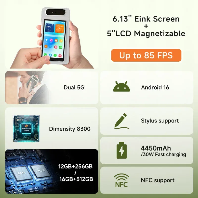 Bigme HiBreak Dual 3 dengan sistem operasi Android 16 dan konektivitas 5G