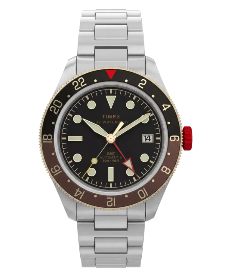 Ilustrasi tw2y93500 Bisa Lacak Dua Zona Waktu, Jam Otomatis Timex Waterbury Tampil Beda