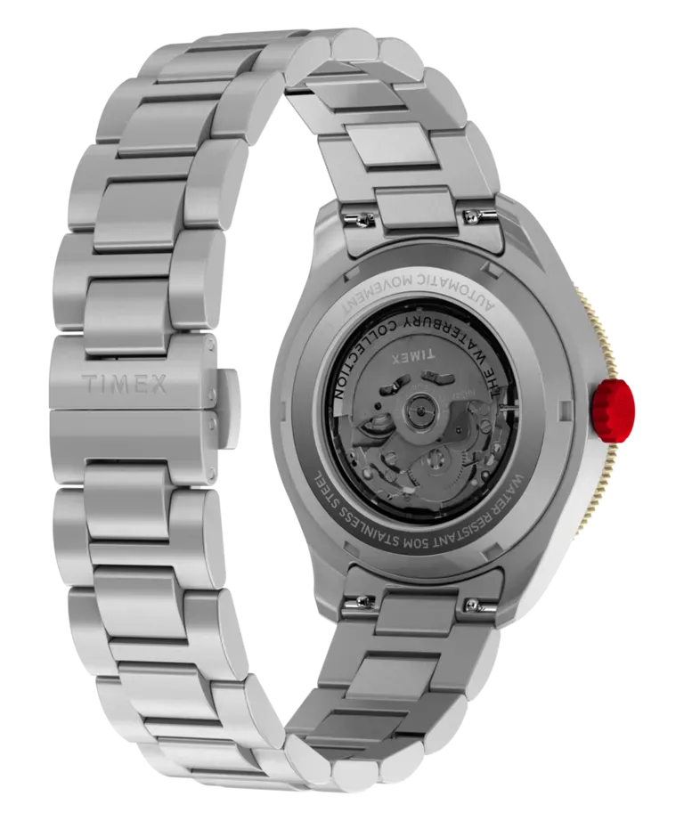 Ilustrasi tw2y93500 e Bisa Lacak Dua Zona Waktu, Jam Otomatis Timex Waterbury Tampil Beda