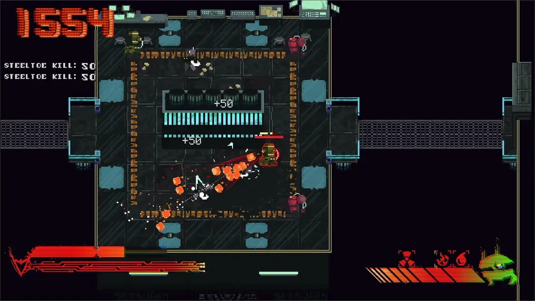Foto tampilan multi-monitor dan display Bosan Game yang Begitu Saja, Roguelike Shooter Ini Tawarkan Mekanik Tukar Tubuh